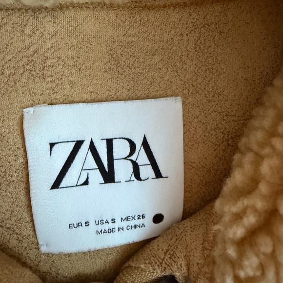 Zara Teddy Jacket Size S - Picture 3 of 8